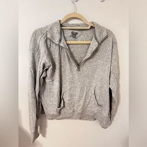 aerie grey quarter zip
